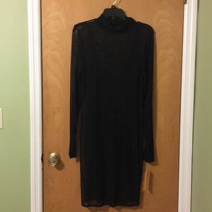 See thru dress with slip dress underneath